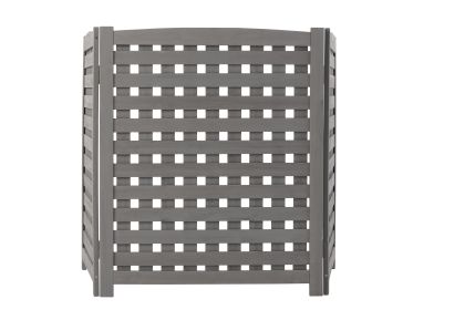 Air Conditioner Fence Screen Outside, Cedar Privacy Fence 3 Panels to Hide AC & Trash Enclosure, 32"W x 38"H